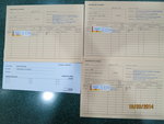 The vaccination cards and the vet bill