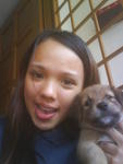 my pretty little owner taking pic with baby me