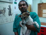 It's me with my vet.