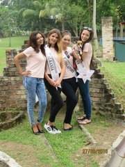 Ms JR with Miss Cosmopolitan World Bangladesh, Albania, Singapore & Taiwan 2015