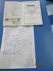 Vet bill of RM26.50 for his microchipping on 23 April 2016