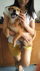 Acting cute for the camera