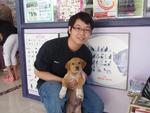 Another Mr Lee and the adopted pup 